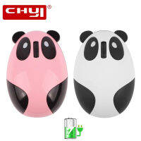 CHYI บลูทูธเมาส์ไร้สายแบบชาร์จมินิสีชมพูแพนด้าน่ารักสัตว์ออกแบบ O Ptical คอมพิวเตอร์ Mause 3D การ์ตูนเงียบหนูสำหรับของขวัญเด็กแล็ปท็อปโน๊ตบุ๊ค