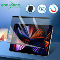 GOOJODOQ ตัวป้องกันหน้าจอแม่เหล็ก,สำหรับ iPad Mini 6 2021 iPad Pro 12 9 11 Air 4 10.2 7th 8th 9th ฟิล์มกันรอยป้องกันการมองทะลุ