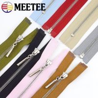┇ 2/5Pcs 20-70cm 3 Metal Zipper Close Open End Decorative Zips for Sewing Backpack Clothes Jacket DIY Garment Tailor Accessories
