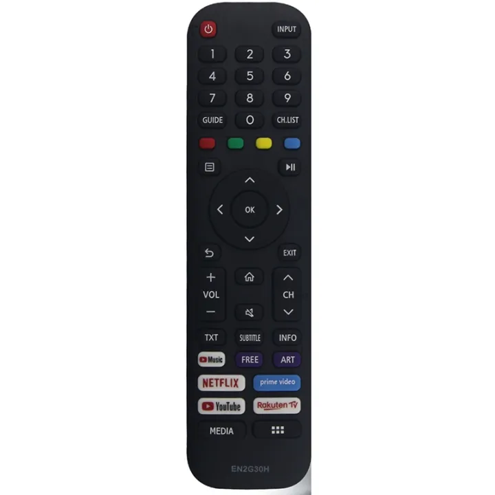 For VU Hisense 4K UHD LED Smart TV Remote Control EN2G30H EN2N30H