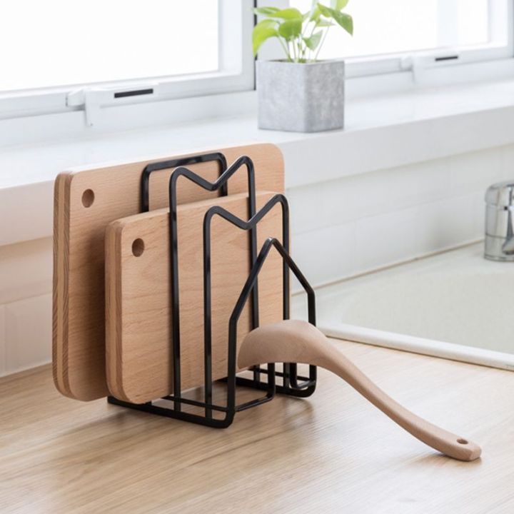 rack-shelf-stand-multi-layer-space-saving-rustproof-cutting-board-practical-kitchen-organizer-pot-lid-holder-iron-art-hom