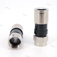 5/10 Pcs RG6 F Type Compression 2.7cm Snap Seal Plug Connector For Sky Satellite Virgin Cable WDAGTH