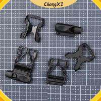 CHONGXI 1/2pcs พลาสติกทำจากพลาสติก หัวเข็มขัดปล่อยด้านข้าง เส้นผ่านศูนย์กลางภายใน15/20/25มม สีดำสีดำ สายคล้องคอสุนัข ที่มีคุณภาพสูง อุปกรณ์เสริมสร้อยข้อมือพาราคอร์ด เครื่องมือกลางแจ้งสำหรับกิจกรรมกลางแจ้ง