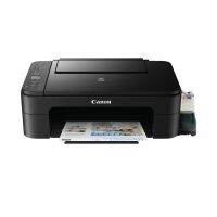 CANON PIXMA E3370Print Speed : ขาวดำ 7.7 / สี 4.0 (แผ่น/นาที) Resolution : สูงสุด 4800 x 1200 dpi Copy Speed : สูงสุด 3.0 ipm Scan Resolution : สูงสุด 600 x 1200 dpi ถาดบรรจุกระดาษ : 60 แผ่น การเชื่อมต่อ : USB / WiFi Black Cartridge PG-47 BK (400 pages) C