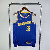 เสื้อเจอร์ซีย์ Golden State สำหรับบุรุษนักรบคริสพอลสวิงแมนแบบสั่งทำสีดำ/ สีกรมท่า/ขาว/น้ำเงิน