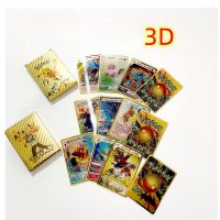 27-55ชิ้น3D การ์ดโปเกมอนกล่องการ์ด GX Vmax Charizard Pikachu บัตรผู้ฝึกอบรมสะสมหายากของขวัญของเล่นเด็กคริสต์มาส