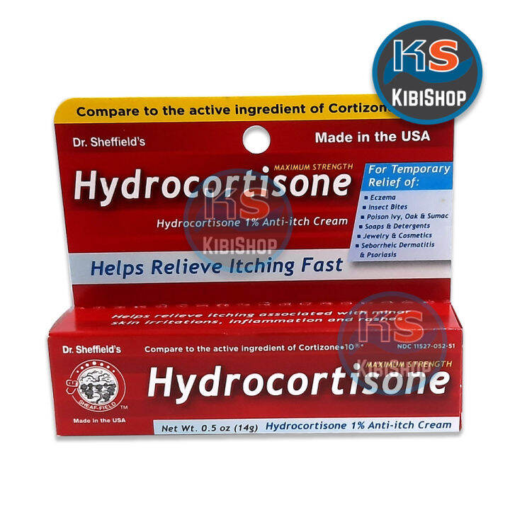 SHEFFIELD Hydro*cortisone Cream 14 g for Fast Itch and Rash Relief