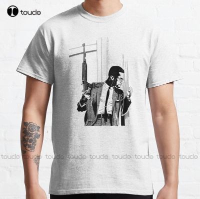 Malcolm Shabbaz X Blm, Black Lives Matter Classic T-Shirt Tshirt&nbsp;Dress Custom Aldult Teen Unisex Digital Printing Tee Shirts Tee