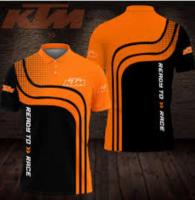 Custom 3D Printed KTM Racing NO.454 Polo Shirt Ver 1 (Orange)