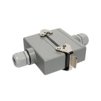 Heavy duty connector butt type rectangular He-4 core 6-core 10 core 16 core 24 core aviation plug and socket connector