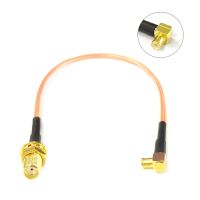 SMA Female Bulkhead To MCX Male Right Angle RF Cable Assembly RG174 RG178 RG316 10cm/30cm/50cm For Wireless Modem