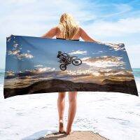 【DT】hot！ Microfiber Beach Towel Motorcycle Dry Blanket Absorbent Oversized Large Hand