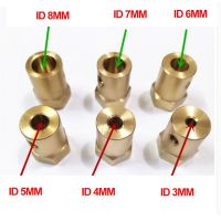 【CW】 10pcs/lot 3mm 4mm 5mm 6mm 7mm 8mm Shaft Motor Flexible Coupling Tyre Wheel Brass Hex Coupler Set amp;wrench