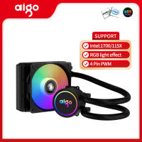 Aigo AC SE Liquid Water Cooling CPU Cooler rgb ฮีทซิงค์แบบบูรณาการหม้อน้ำพีซีเคสคอมพิวเตอร์พัดลม LGA 2011/1151/1155/AM3+/AM4 AMD-kxodc9393