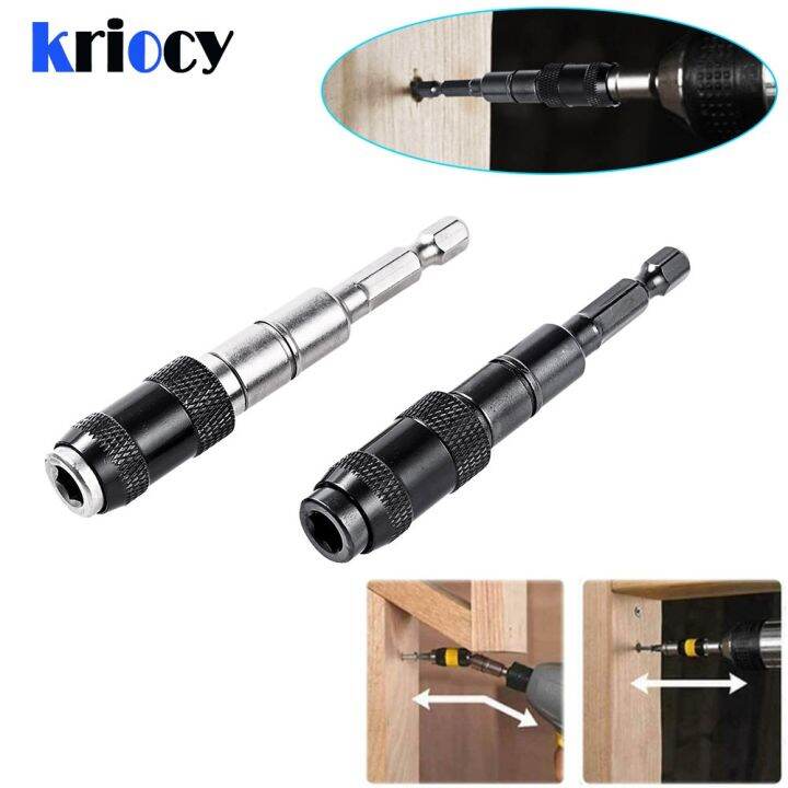 Screw Drill Bit Adjustable Pivoting Tip Holder 1/4