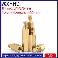 M3 3/4/5/6mm Single Head Hex Brass Standoff Threaded Pillar For PCB Computer Motherboard Stand Off Racks Spacer Screw STANDOFF