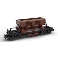 MOC Germany Gravel Side Dumper Wagon Freight Locomotive Building Blocks D B Type Train Vehicle Toys For Children Birthday Gifts