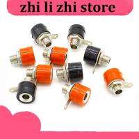 zhilizhi Store 10pcs/lot 4mm Banana Binding Post Socket Insert Connector Nickel Plated Diy Tester Instrument Terminal