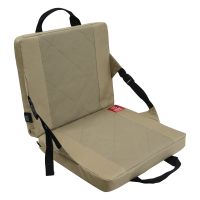 Heated Stadium Seats Cushion Portable Heated Stadium Seats Pads for Bleachers with Back Support for Outdoor Camping Khaki