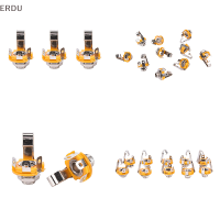 ERDU 10ชิ้น/เซ็ต MONO 1/4 "6.35mm ID SOCKET JACK Connector PANEL MOUNT Guitar PLATE ใหม่