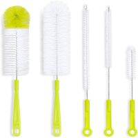 【CC】❖☊卐  5Pcs Handle Cleaning Sets Narrow-mouth Baby Bottle Pipe Bong Washing Glass Tube Cleaner Tools