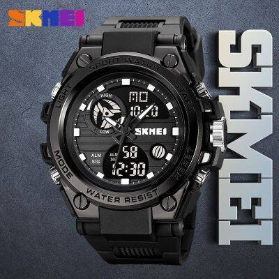 【Hot seller】 Moment beauty fashion multifunctional sports waterproof double display electronic watch mens birthday gift for boyfriend