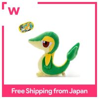 TAKARA TOMY A.R.T.S ตุ๊กตาผ้ากำมะหยี่ Pokemon Tsutarja Snivy พร้อมแท็ก Dragonite Mezastar (สูง22ซม.)