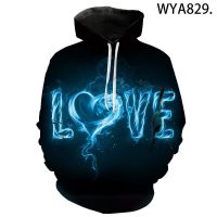 New LOVE 3D Printed Hoodies Men Women Children Fashion  Pullover Long Sleeve Boy Girl Kids Sweatshirts Streetwear Clothes Jacket