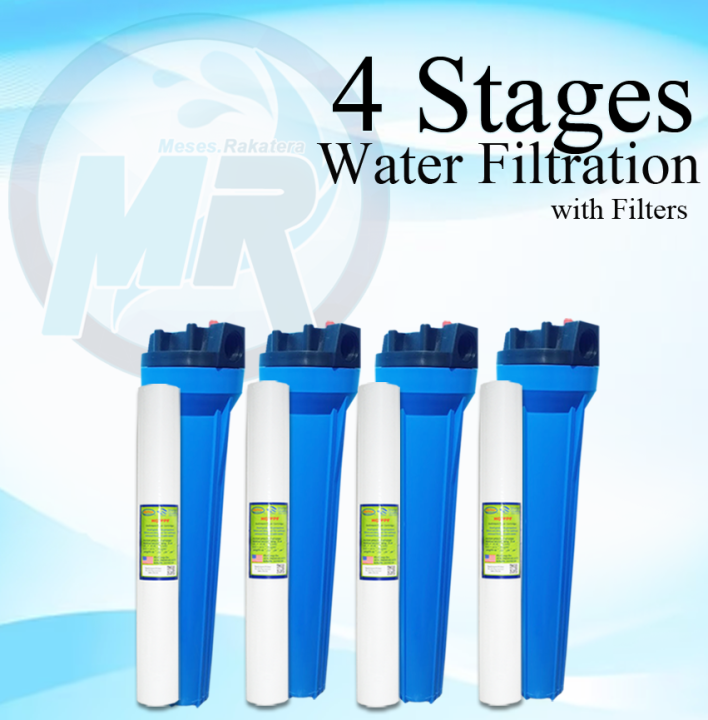 4 Stage Water filtration with Filters Complete Set Lazada PH