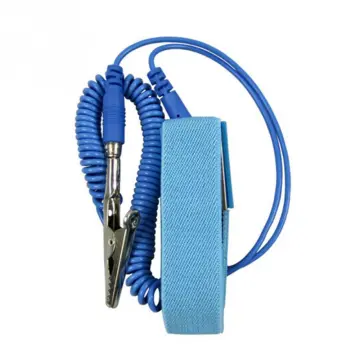 Anti-Static Grounding Strap Wrist Band w/ Cord, Blue