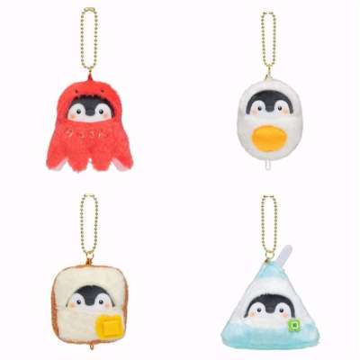 LIAND Birthday Gifts Cute Octopus Key Chain Animal Plush Toy Bag Pendant Breakfast Series Key Ring Plush Dolls Stuffed Toys Penguin Plush Doll Plush K