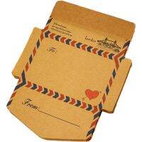 45 แผ่น Vintage ซอง Retro Kraft กระดาษ Memo Pads Kawaii ข้อความโปสการ์ดเชิญการ์ดอุปกรณ์สำนักงาน-hdfssaa