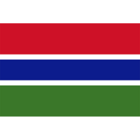 Gambia Flag Yehoy hanging 90*150cm  For Decoration