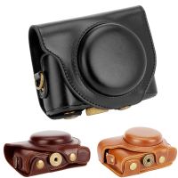 ۩❆ Full body Precise Fit PU leather digital camera case bag cover with shoulder strap for SONY Cyber Shot HX90V HX90 HX99