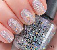 พร้อมส่ง OPI - Desperately seeking sequins  ยาทาเล็บกลิตเตอร์ สีเงิน ชิ้นเล็กๆระยิบระยับ เป็นตัวท็อป Glitter สีอื่น สวยมากค่า แท้?%