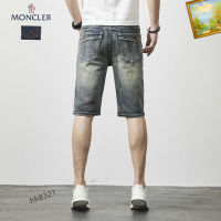 กางเกงขาสั้นคุณภาพสูงผู้ชายอินเทรนด์ Moncler Celana Pendek Denim ผู้ชาย2023แฟชั่นกางเกงขาสั้นแบบลำลองฤดูร้อนของผู้ชายธุรกิจ