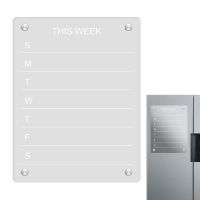 Acrylic Magnetic Dry Erase Fridge Calendar Fridge Magnets Stickers Daily Weekly Planner Board For Refrigerator To Do List
