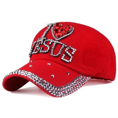 Jesus หมวกเบสบอลหัวใจตัวอักษรหรูหราหมวกเฟอร์สำหรับสตรี Y2k หมวกแก๊ปสำหรับเล่นกีฬากลางแจ้งหมวกถักแฟชั่นสตรีฮิปฮอปหมวกเบสบอลสันทนาการ