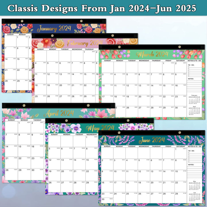 Wall Calendar Multipurpose Calendar 20242025 English Desktop Calendar