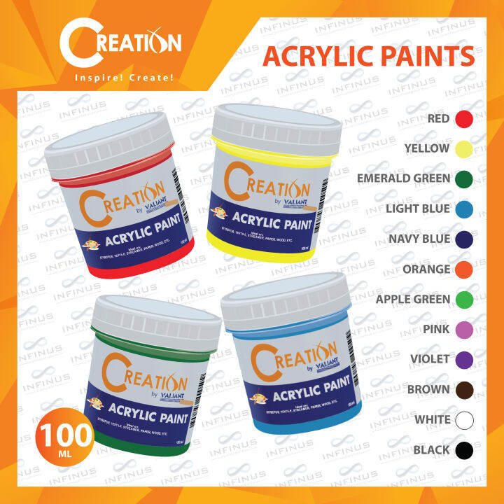 Creation Acrylic Paint 100ml Lazada PH