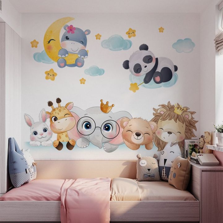 Printelligent Vinyl Cute Baby Panda Stickers Decal Wallpaper for Kids Home  Living Room Bedroom (Multicolour) : Amazon.in: Baby Products