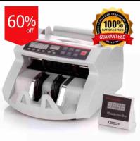 Bill Counter  220V Money Counter Suitable for EURO US DOLLAR etc. Multi-Currency Compatible Cash Counting Machine เครื่อง​นับ​แบงค์​  เครื่องนับธนบัตร 2in1 เครื่องนับเงิน  เครื่อง​ตรวจ​ธนบัตร​ Silver