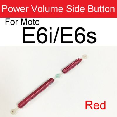 【☑Fast Delivery☑】 nang20403736363 ปุ่มพาวเวอร์ปุ่มด้านข้างที่ปรับเสียงขึ้นลงสำหรับ Motorola Moto E6 E6i E7 E6s E4 E5บวก E 2020ชิ้นส่วนอะไหล่สวิทช์ไฟปริมาณ