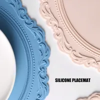 Nordic style thickened silicone placemat insulation pad non-slip insulation teacup dishes tableware table mat decoration