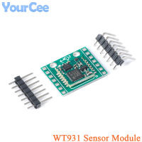 WT931 Serial Port 9แกนความแม่นยำสูง Accelerometer Gyroscope ทัศนคติมุม Triaxial Magnetic Field Sensor โมดูล J91