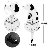 นาฬิกาแขวน Acrylic Cartoon Clock Tail Wagging Labrador Dog Decor Clock Photo Prop