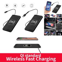 Car Fast Wireless Charger Silicone Non-slip Pad for iPhone/Android Mobile Phone Qi 15W Quick Car Wireless Charging Stand