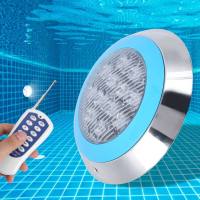 12LED 12W AC12V Swimming Pool Wall Light Remote Control IP68 Underwater Lights Decor