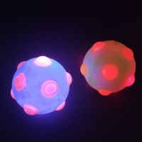 Random Colors Pet Dog Toy LED Jumping Activation Ball Light Up Music Flashing Bouncing Vibrating Ball Dog Chew Toys for Dogs Toys