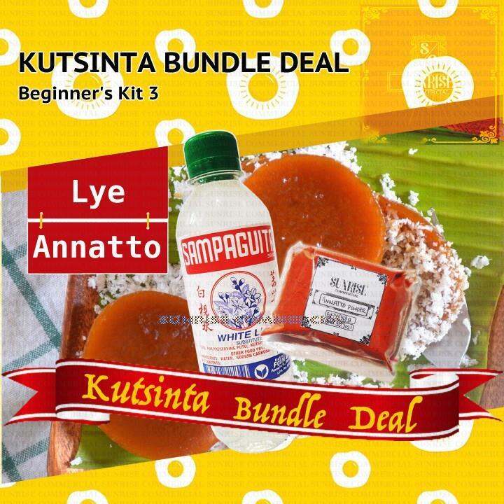 Kutsinta Kit DEAL lihia/lye water and anatto (Kutsinta 3) Lazada PH